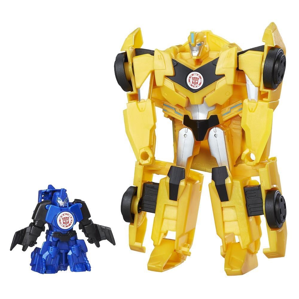 set 2 figurine transformers combiner force - bumblebee si stuntwing
