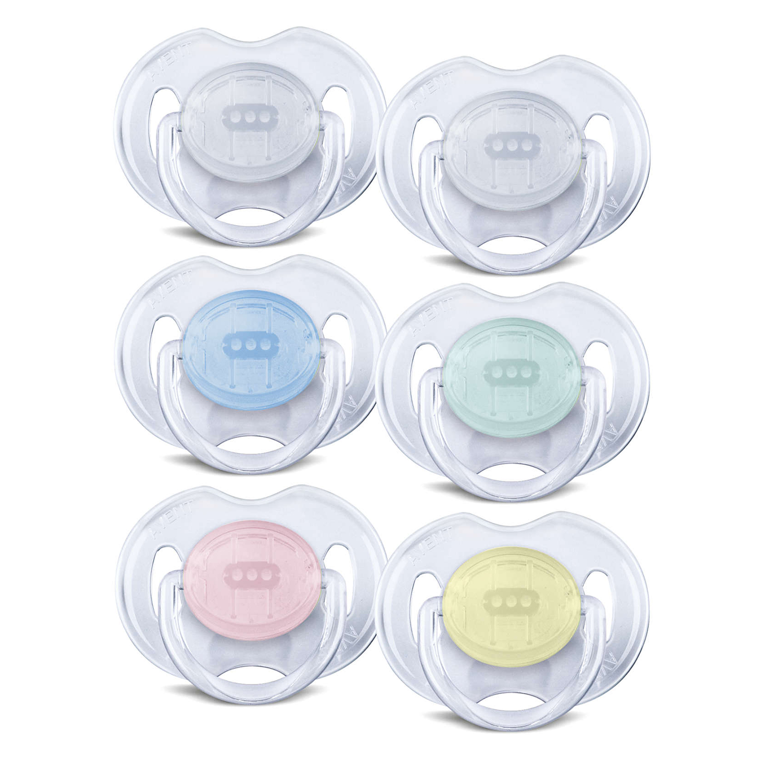 set 2 suzete clasice philips avent scf170/18, tetina silicon, 0 - 6 luni
