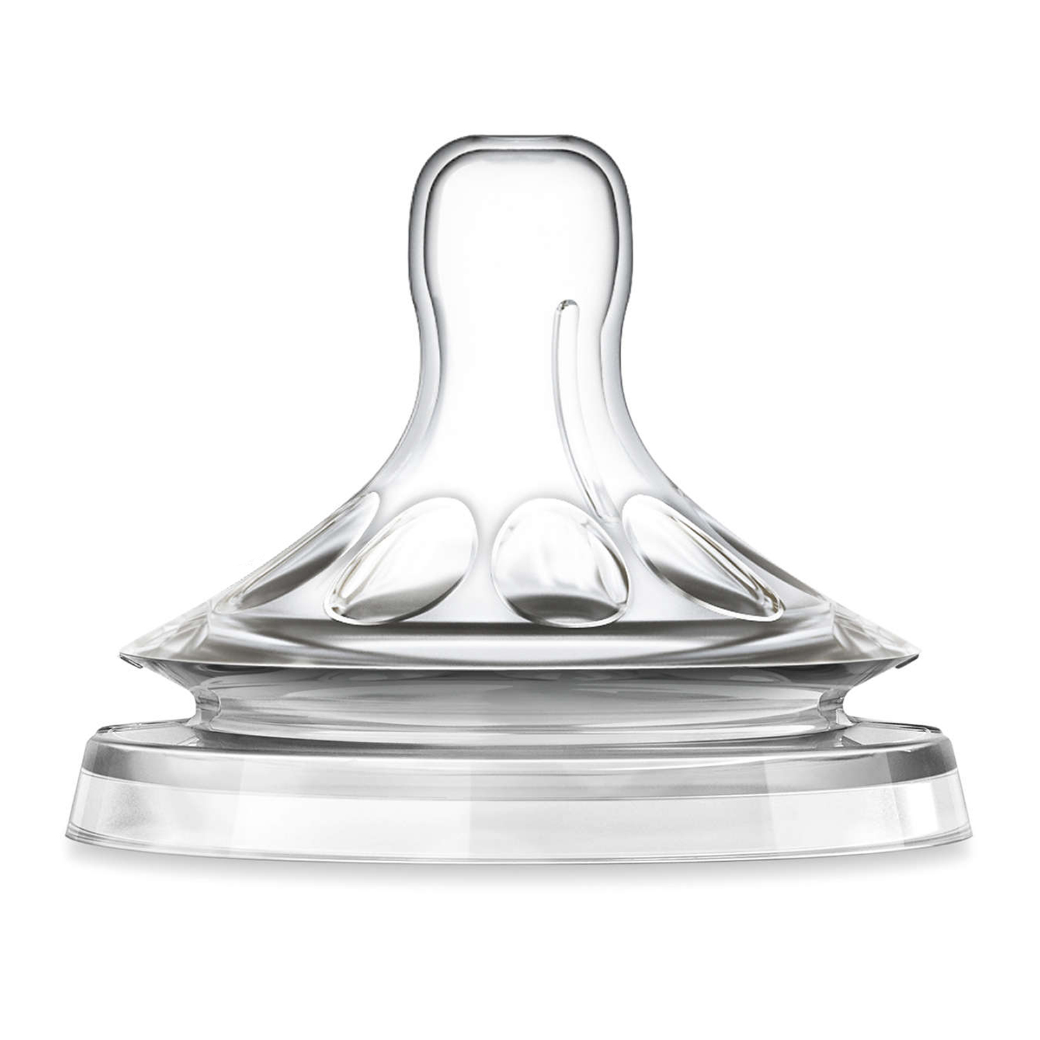 set 2 tetine silicon philips avent natural scf654/27, flux rapid, 4 orificii, +6 luni