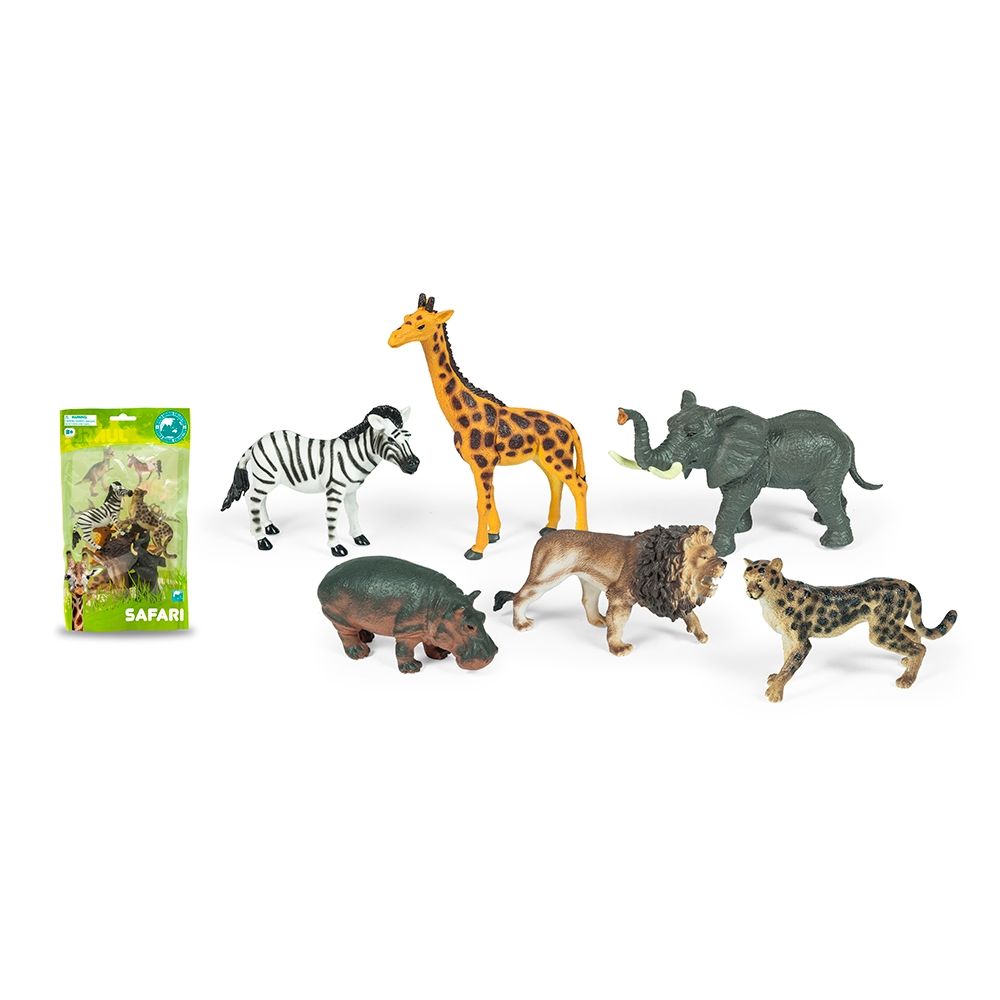 set 6 figurine animale din jungla toy major