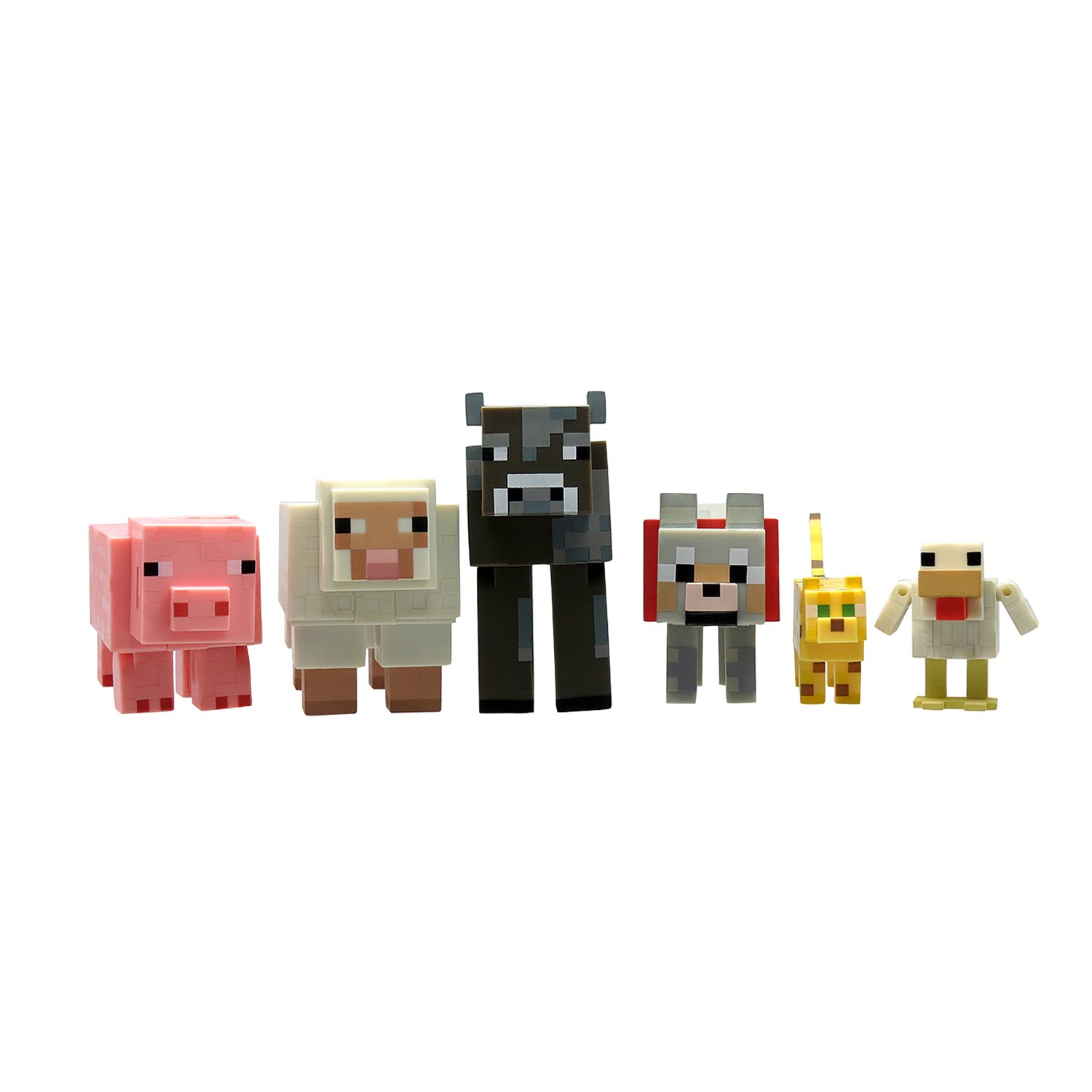 set 6 figurine minecraft, seria 2 - animale