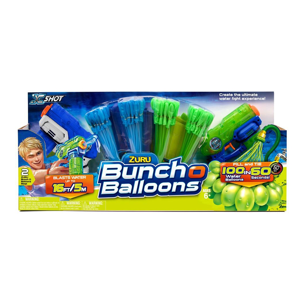 Set baloane de apa si pusti X-Shot Bunch O Balloons