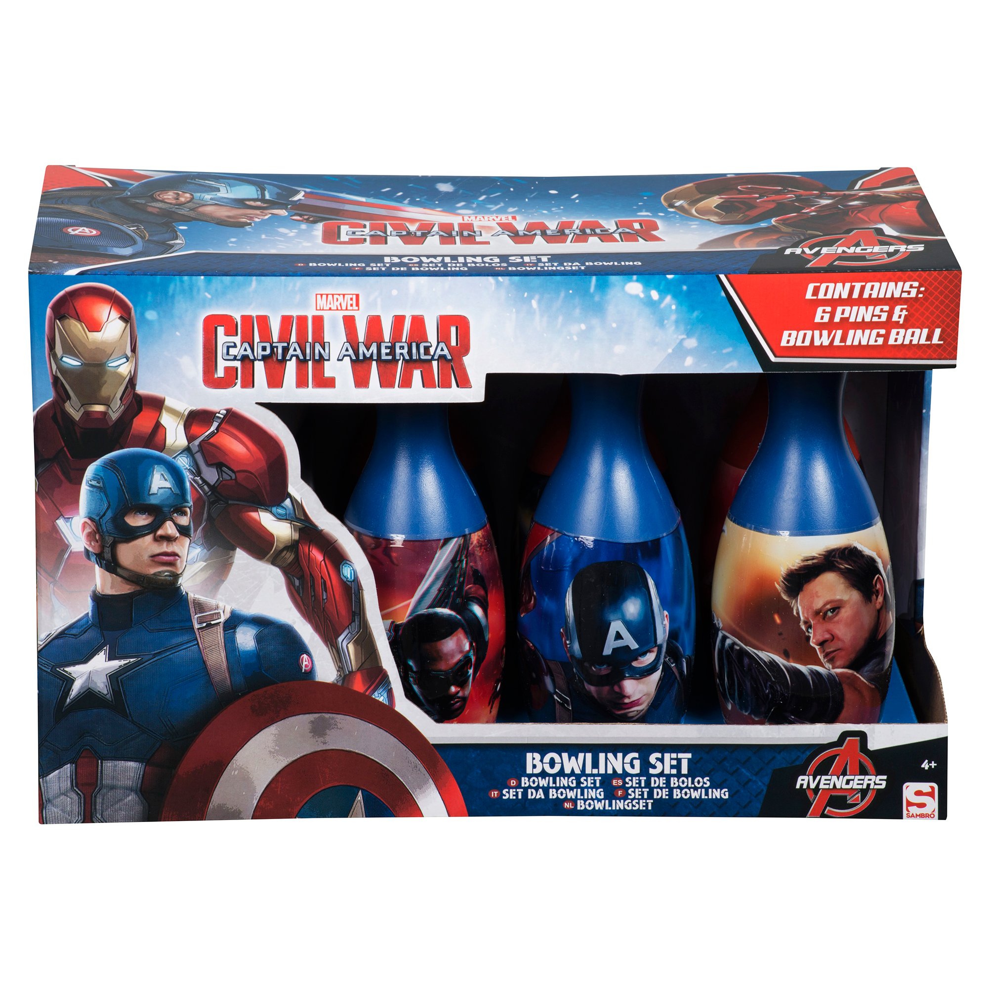 set bowling - civil war, captain america