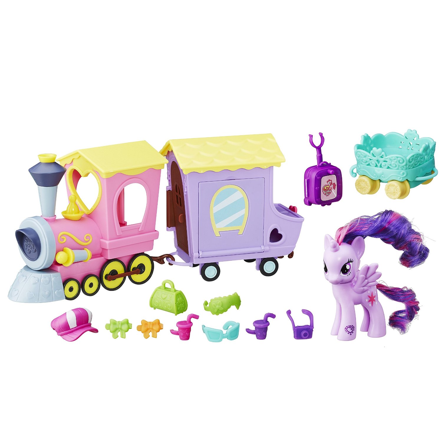 set cu figurina my little pony friendship is magic - tren expresul prieteniei