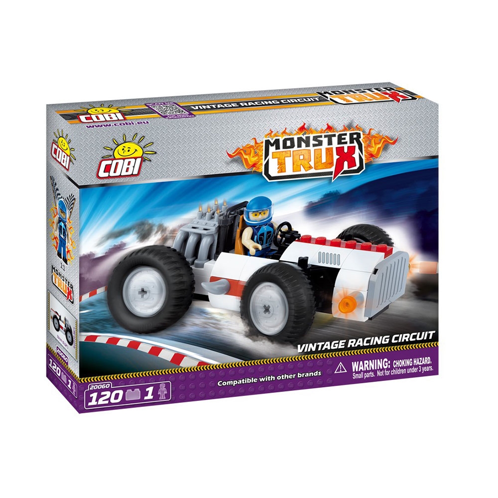 set de constructie cobi monster trux - masina de circuit vintage