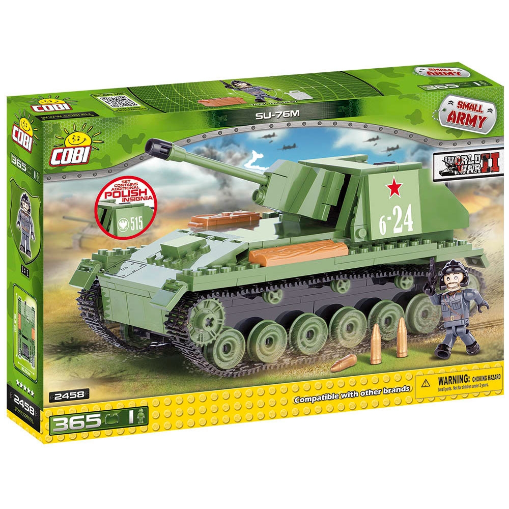 set de constructie cobi small army world war ii - tanc su-76m
