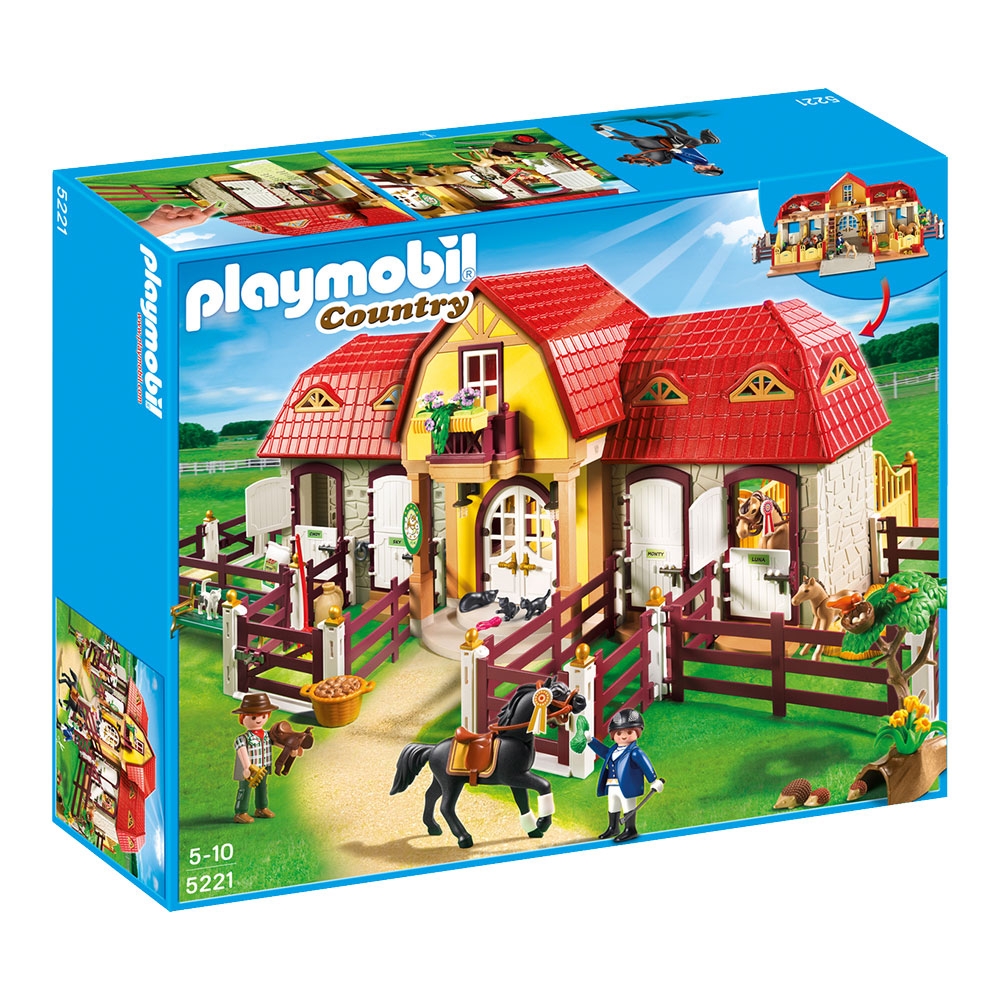 Set de constructie Playmobil Country - Ferma mare cu padoc (5221)