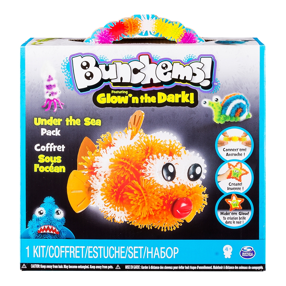 set de creatie bunchems glow in the dark - subacvatic