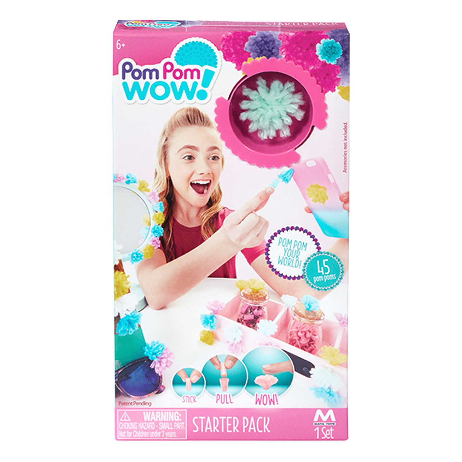 set de creatie pom pom wow - 45 piese