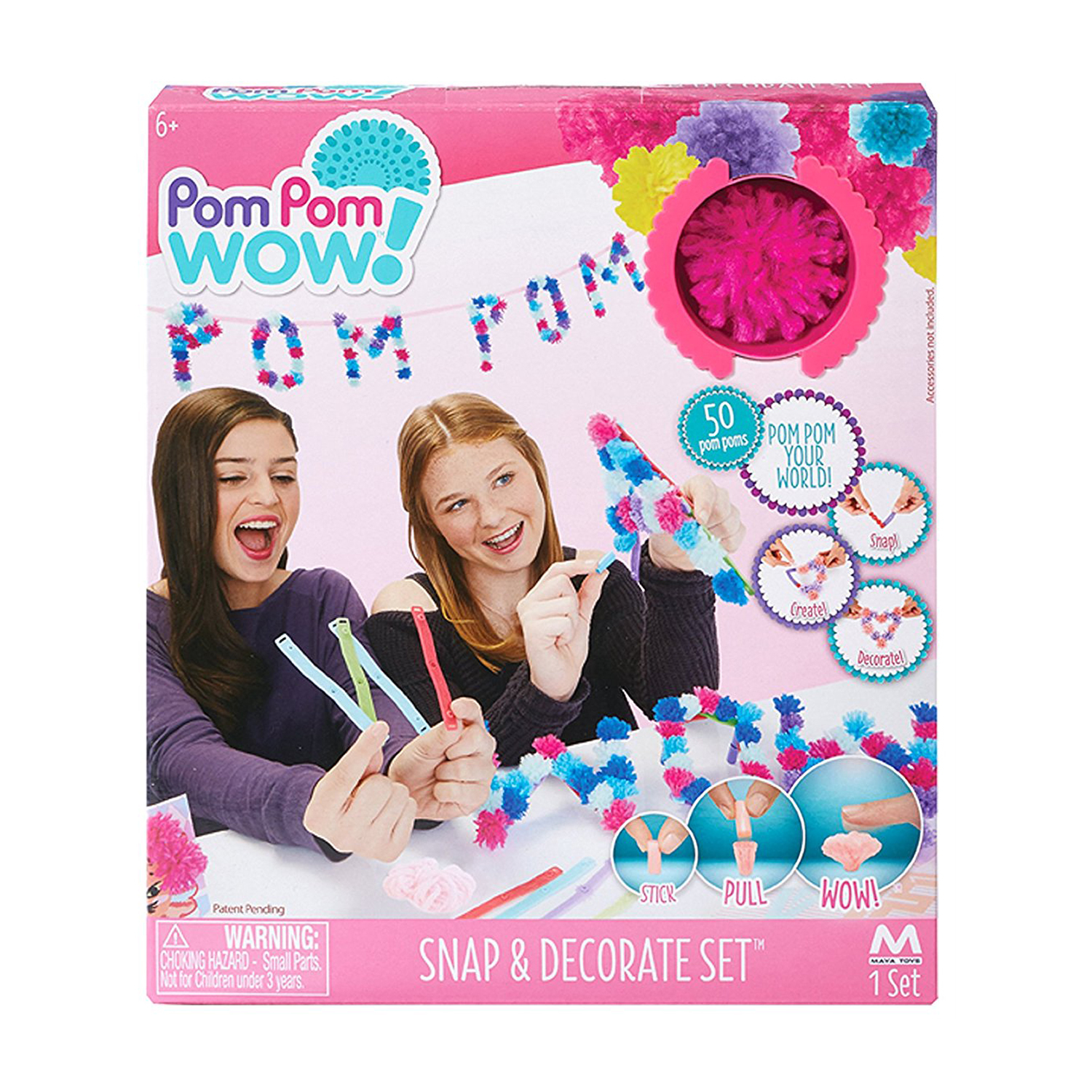 set de creatie pom pom wow - 50 piese