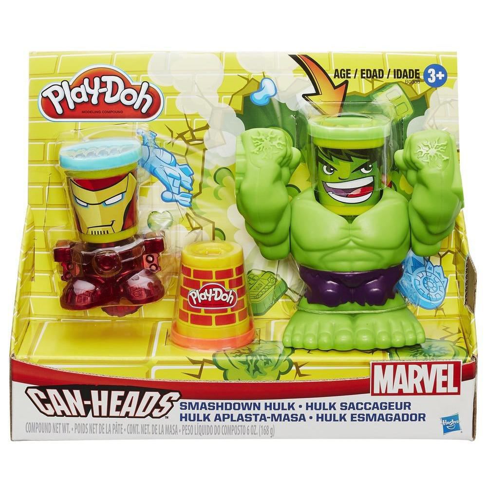play-doh, set cu plastilina hulk saccageur