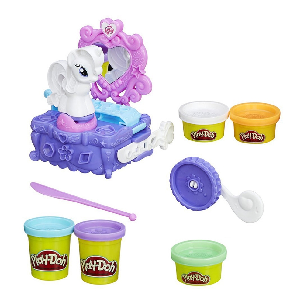 Set de modelare Play-Doh My Little Pony - Cutia de bijuterii a lui Rarity