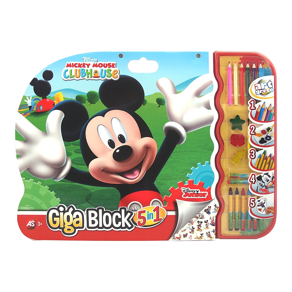 set desen cu accesorii 5 in 1 mickey mouse
