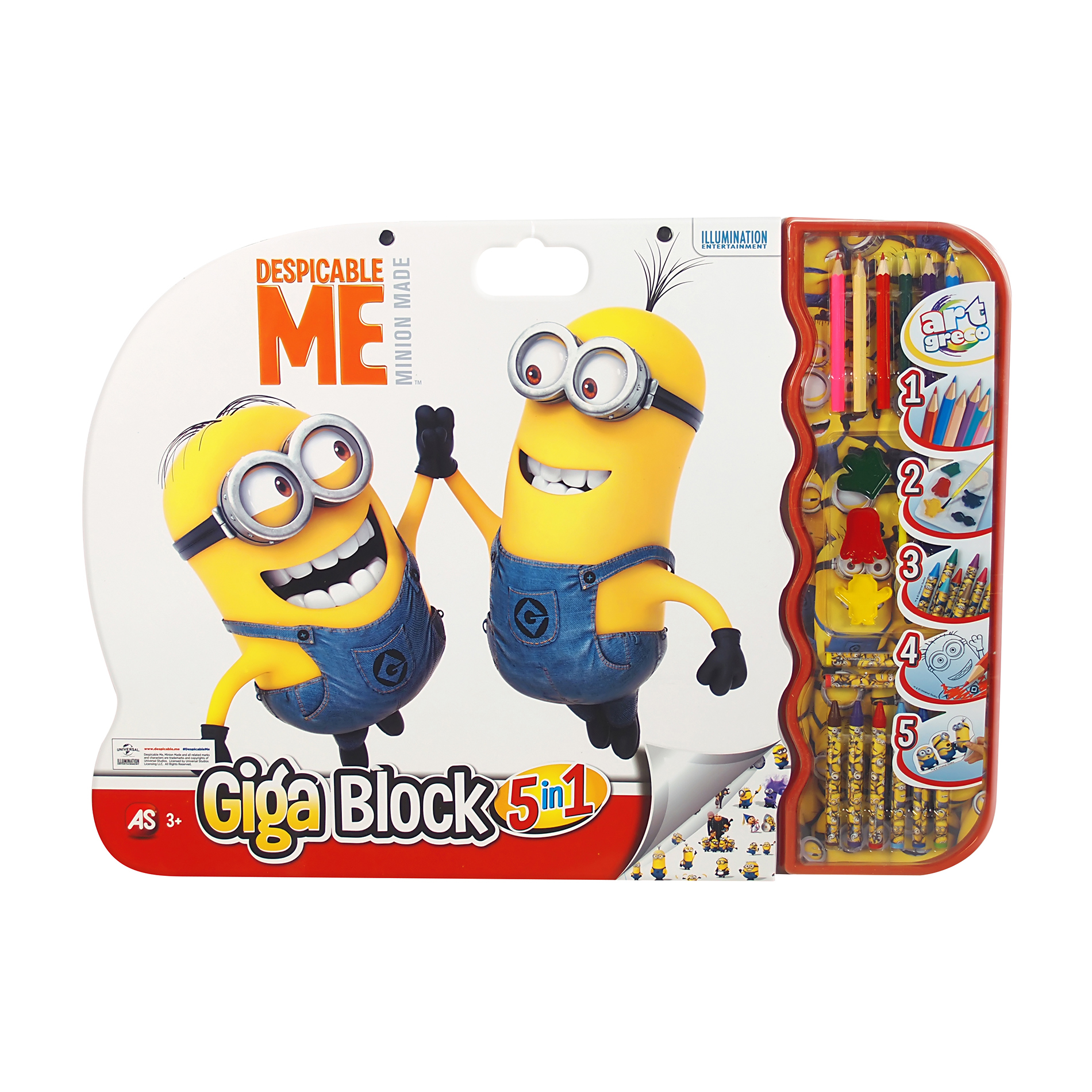 set desen cu accesorii 5 in 1 minions