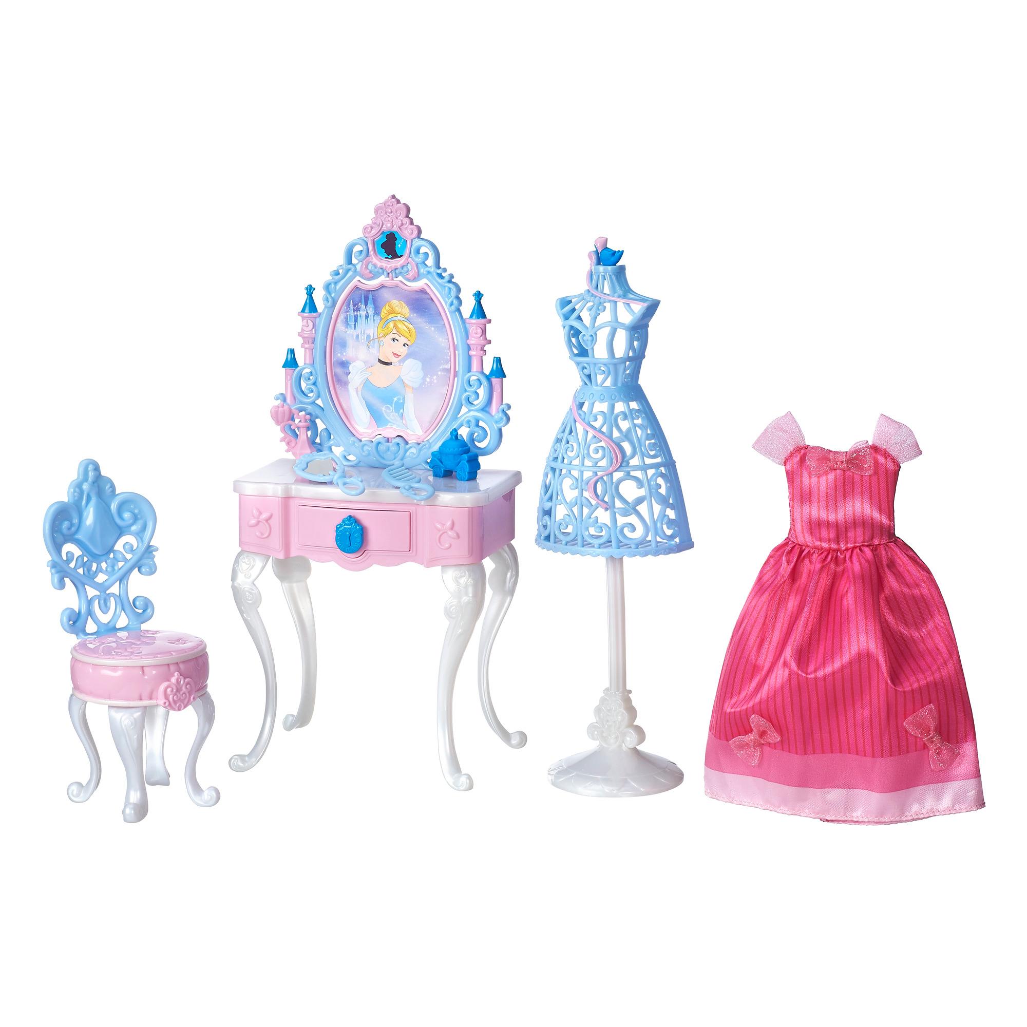 set disney princess masa de toaleta si accesorii papusa cenusareasa