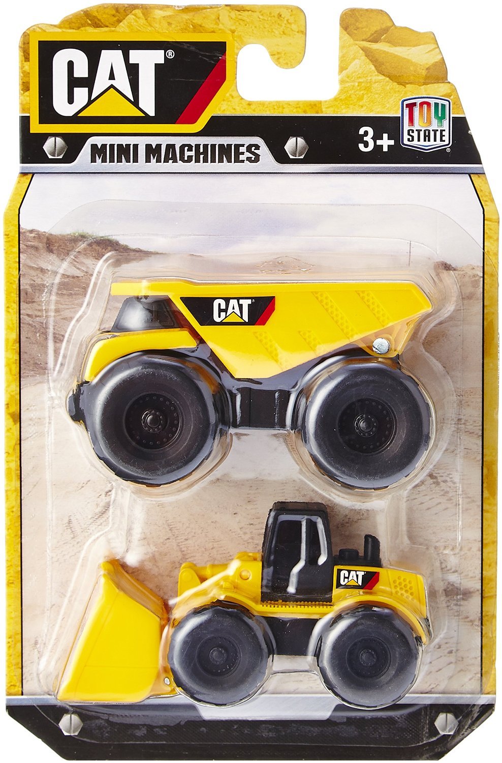 set doua vehicule toy state cat mini machines