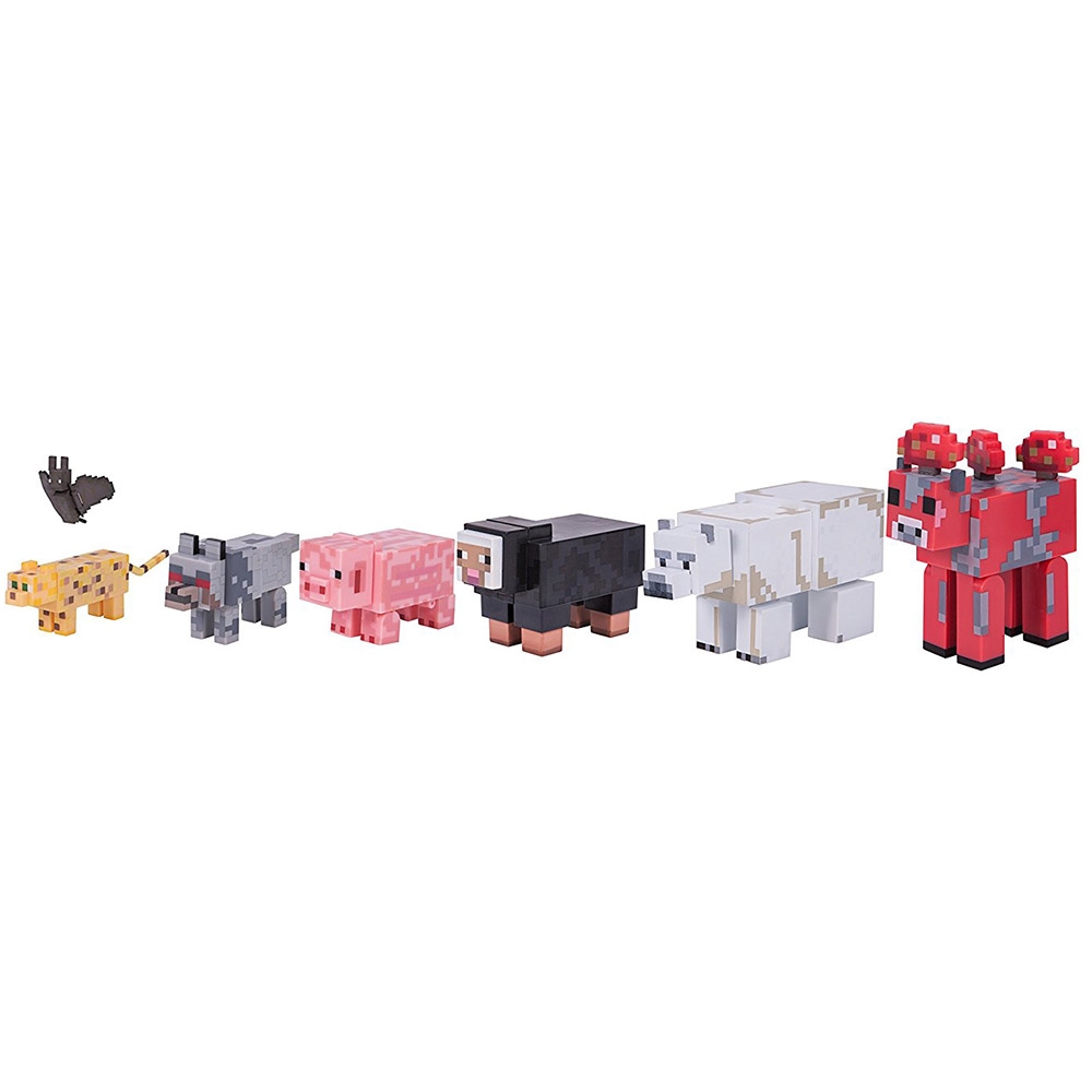 set figurine minecraft - animale salbatice (7 piese)