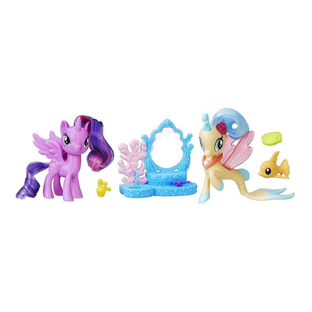 Set Figurine My Little Pony Sweet Celebration - Princess Twilight Sparkle & Princess Skystar