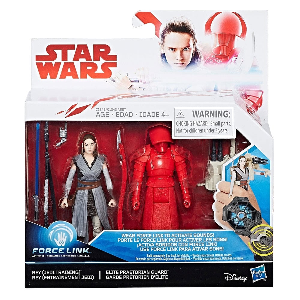 Set figurine Star Wars Force Link – Rey (Jedi Training) & Elite Praetorian Guard Figurine 2023-10-02