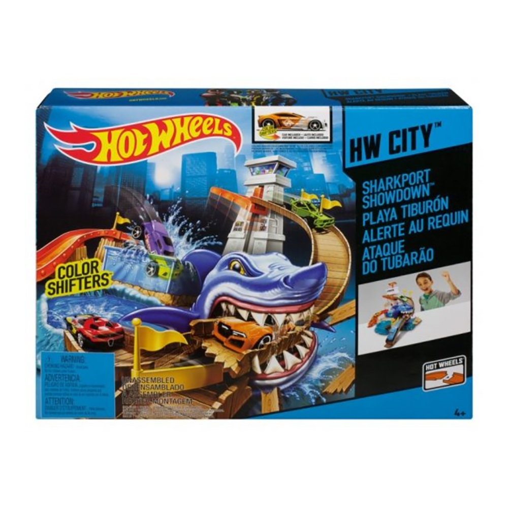 Set Hot Wheels - Atacul rechinului si masinile cameleon