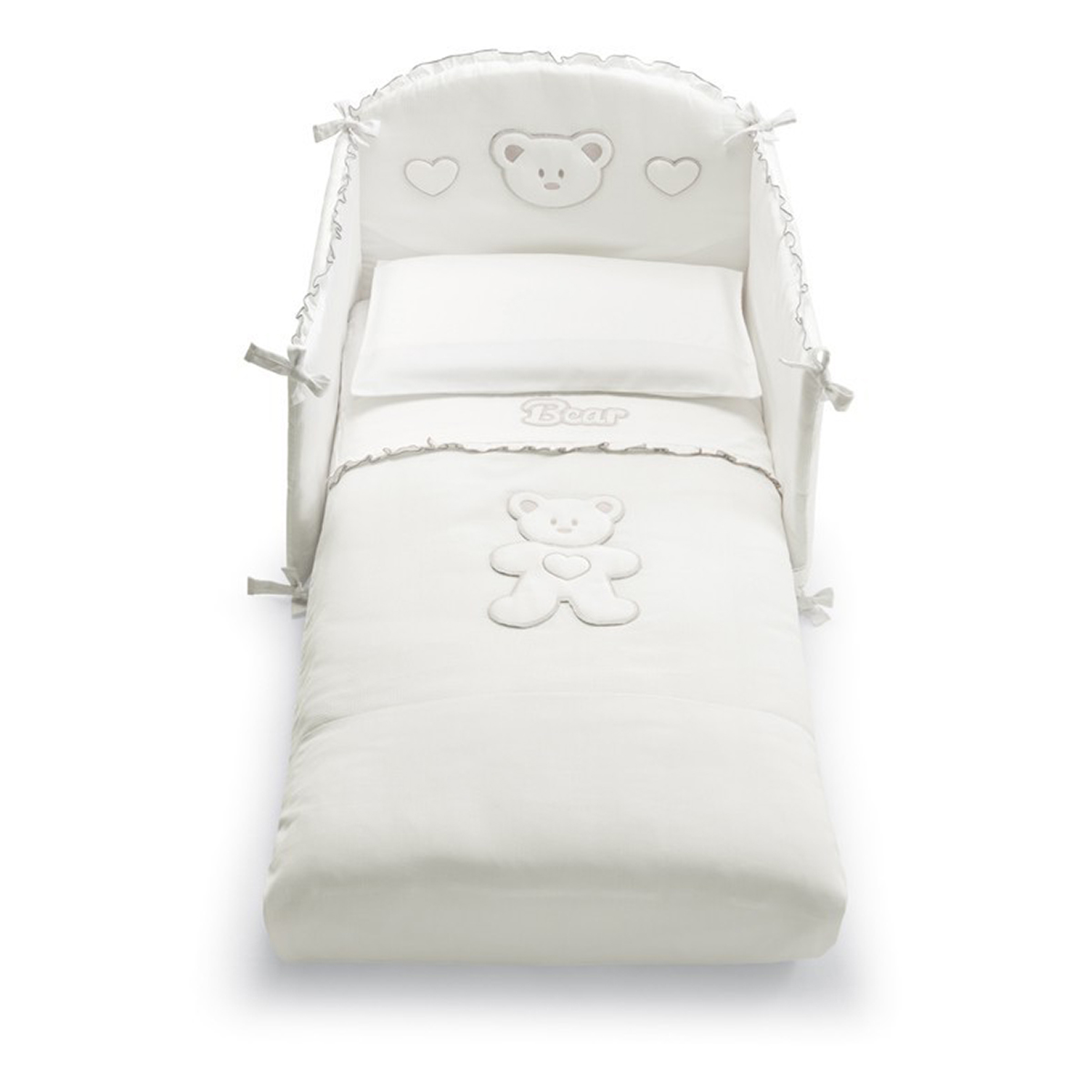 set lenjerie de pat copii pali 4 piese loving bear