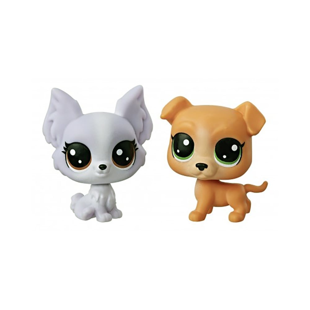 set minifigurine littlest pet shop seria 1 - pitbull & papillion