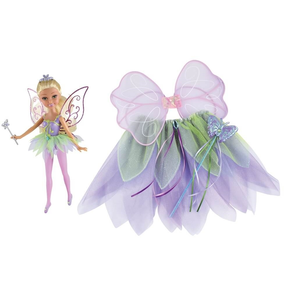 set papusa sparkle girlz cu accesorii asortate pentru fetite - mov