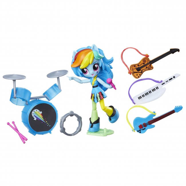 set tematic cu figurina my little pony equestria girls mini - rainbow dash