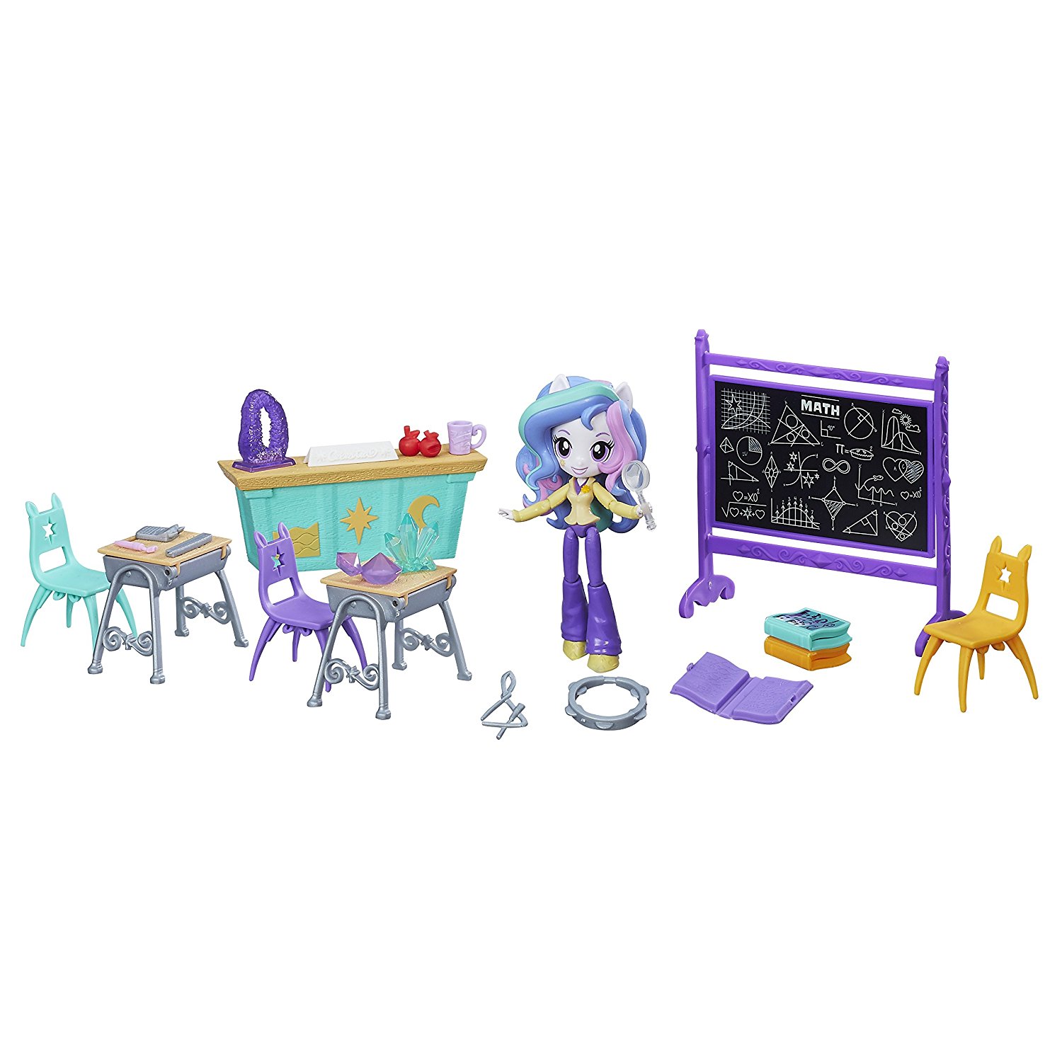 set tematic cu figurina my little pony equestria girls - principal celestia