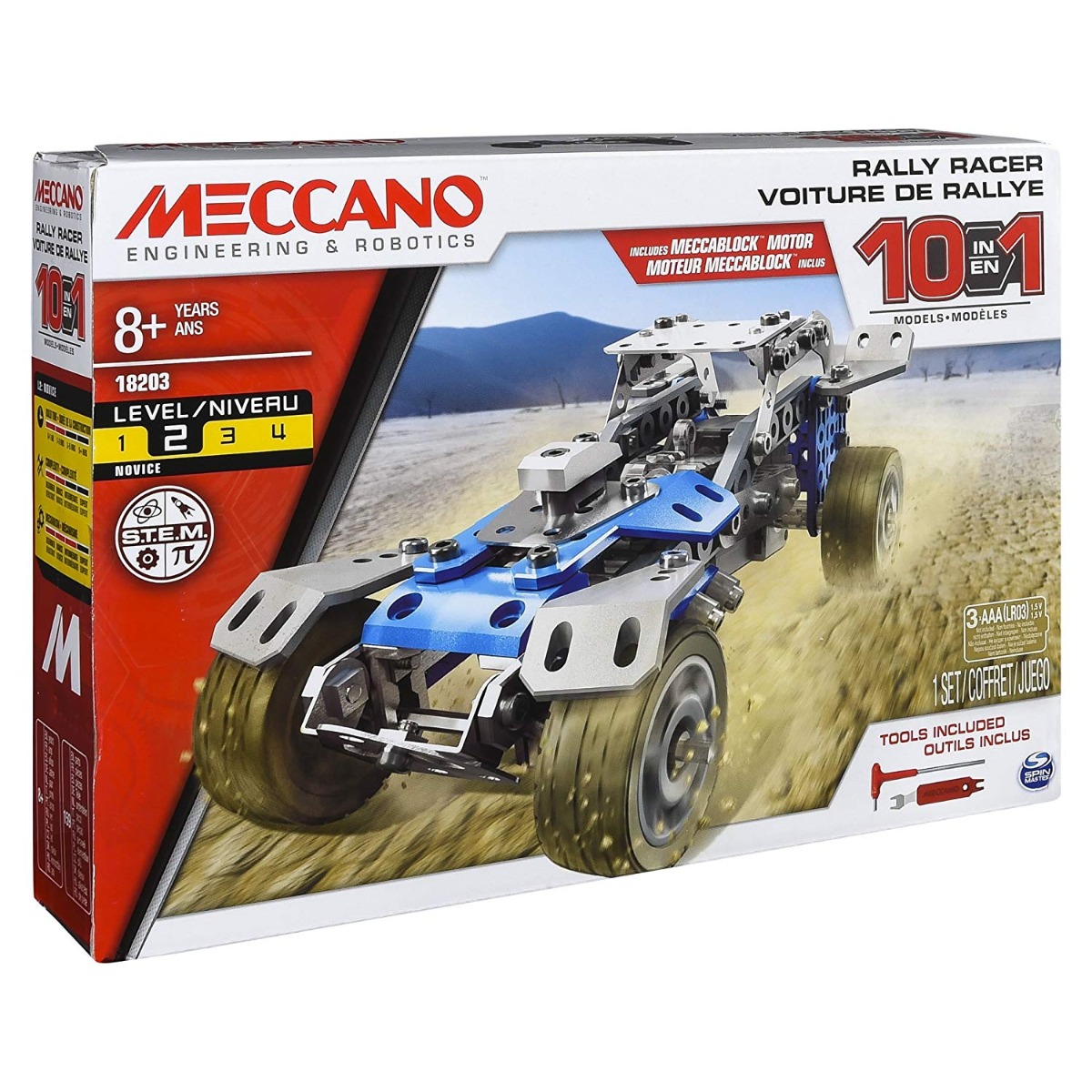 Set constructie 10 in 1 meccano - masina