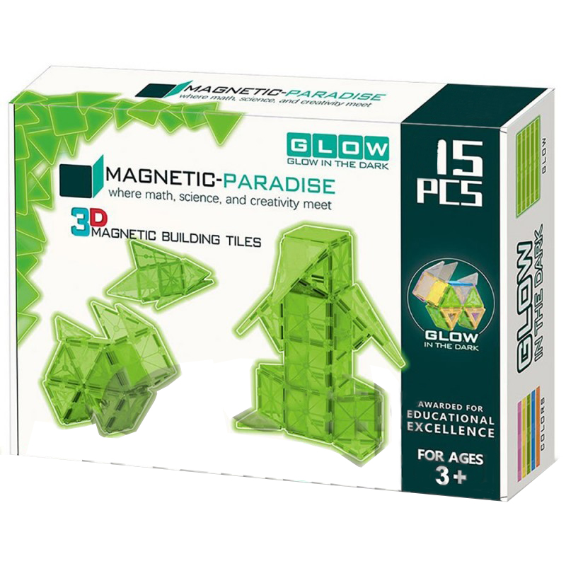 Set de constructie Magical Magnet-Paradise 3D, 15 piese