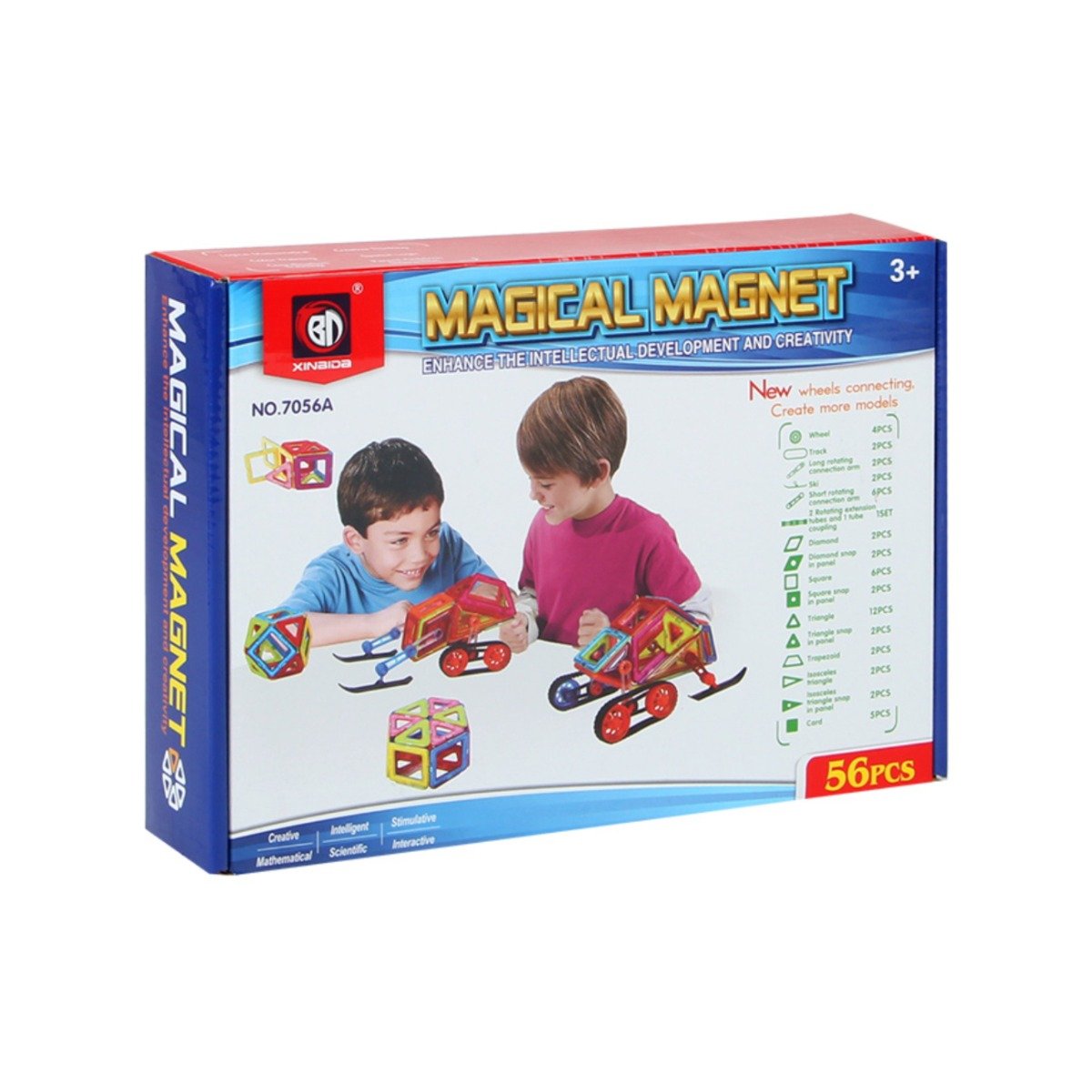 Set de constructie magical magnet, 56 piese