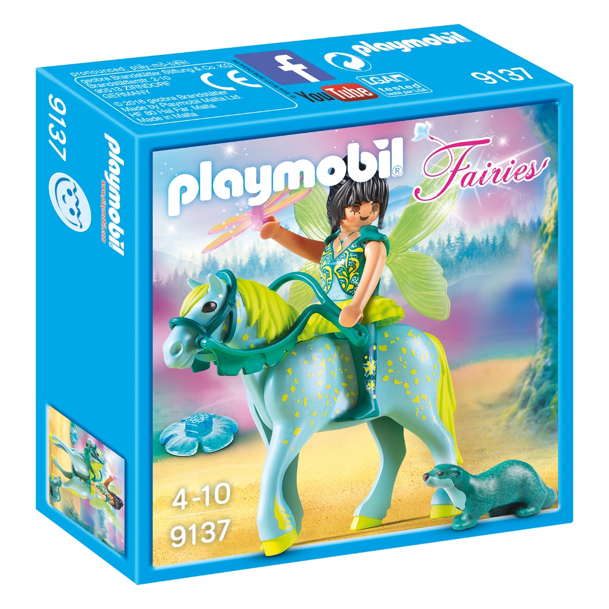 set figurine playmobil fairies - zana cu calul sau (9137)