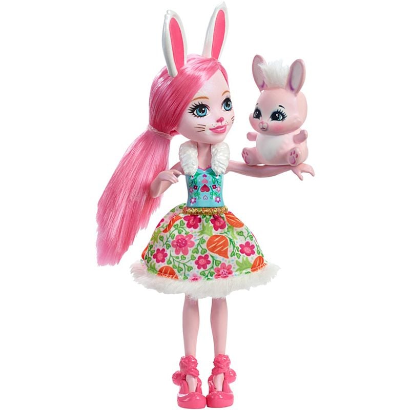 set papusa cu animalut bree bunny mattel enchantimals