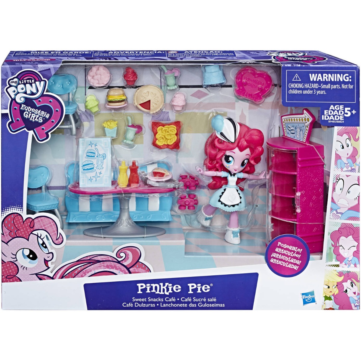 set tematic cu figurina my little pony pinkie pie - cafeneaua cu gustari dulci