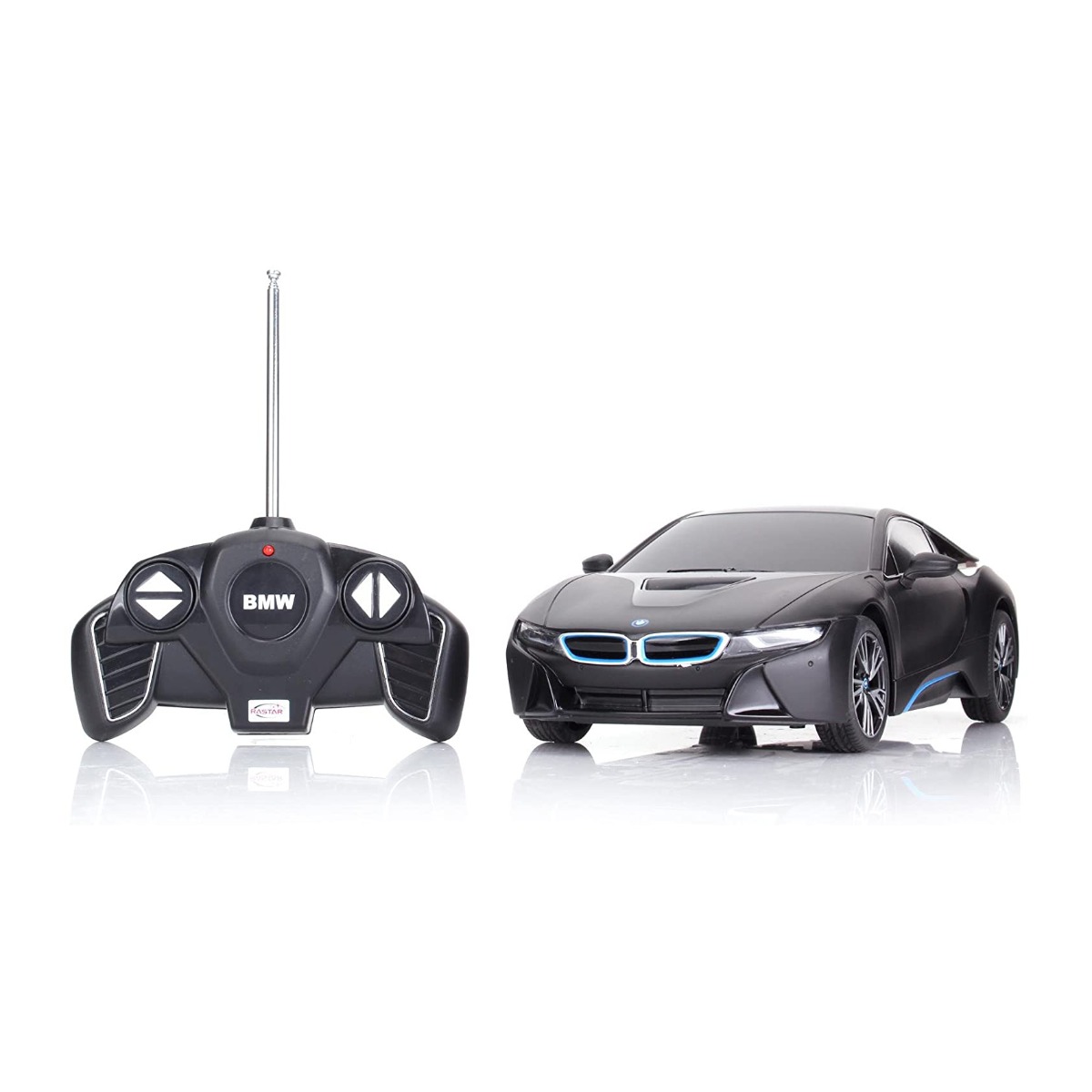 Masina cu telecomanda rastar bmw i8, 1:18, negru