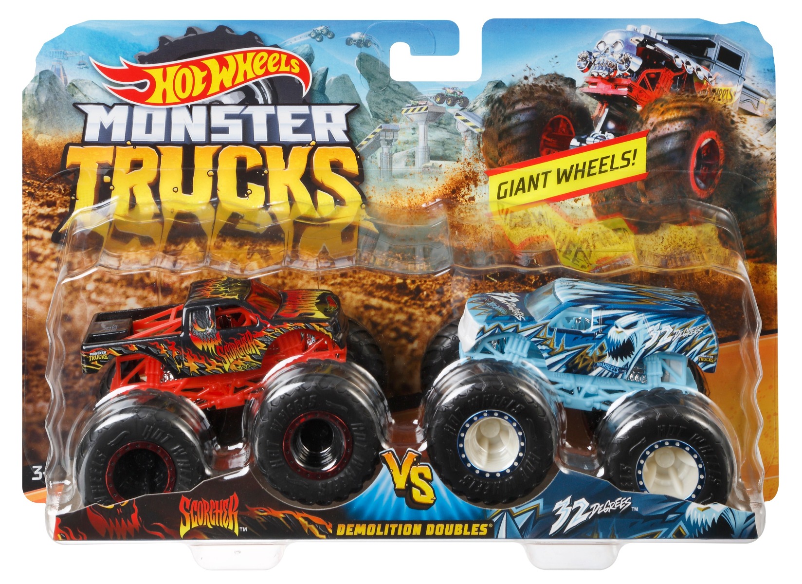 Set doua masini Hot Wheels, Scorcher si 32 Degrees FYJ67