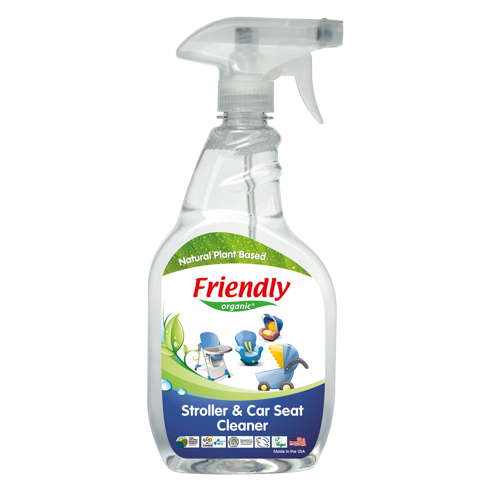 spray bio pentru curatarea carucioarelor friendly organic, 650 ml