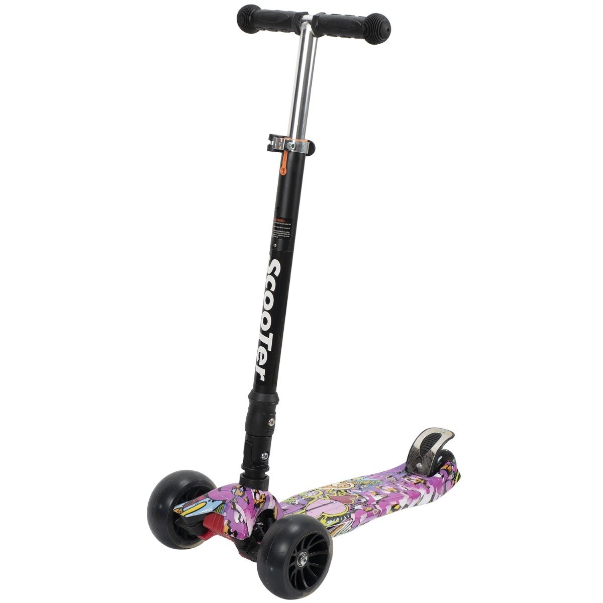 Trotineta pliabila cu roti luminoase action one, jumbo wheels storm