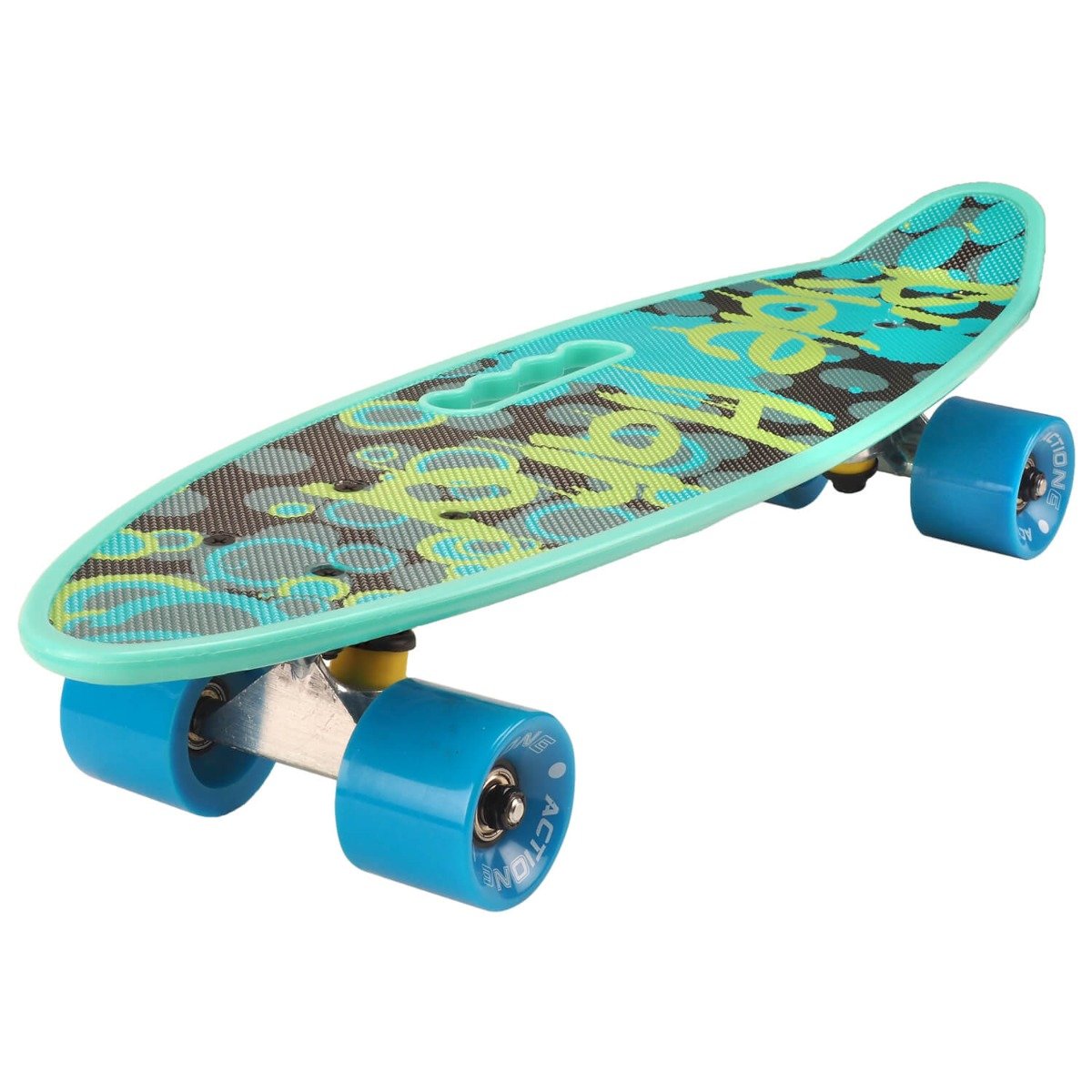 Penny board portabil Action One, ABEC-7, Ride Hard Role si skateboard imagine 2022