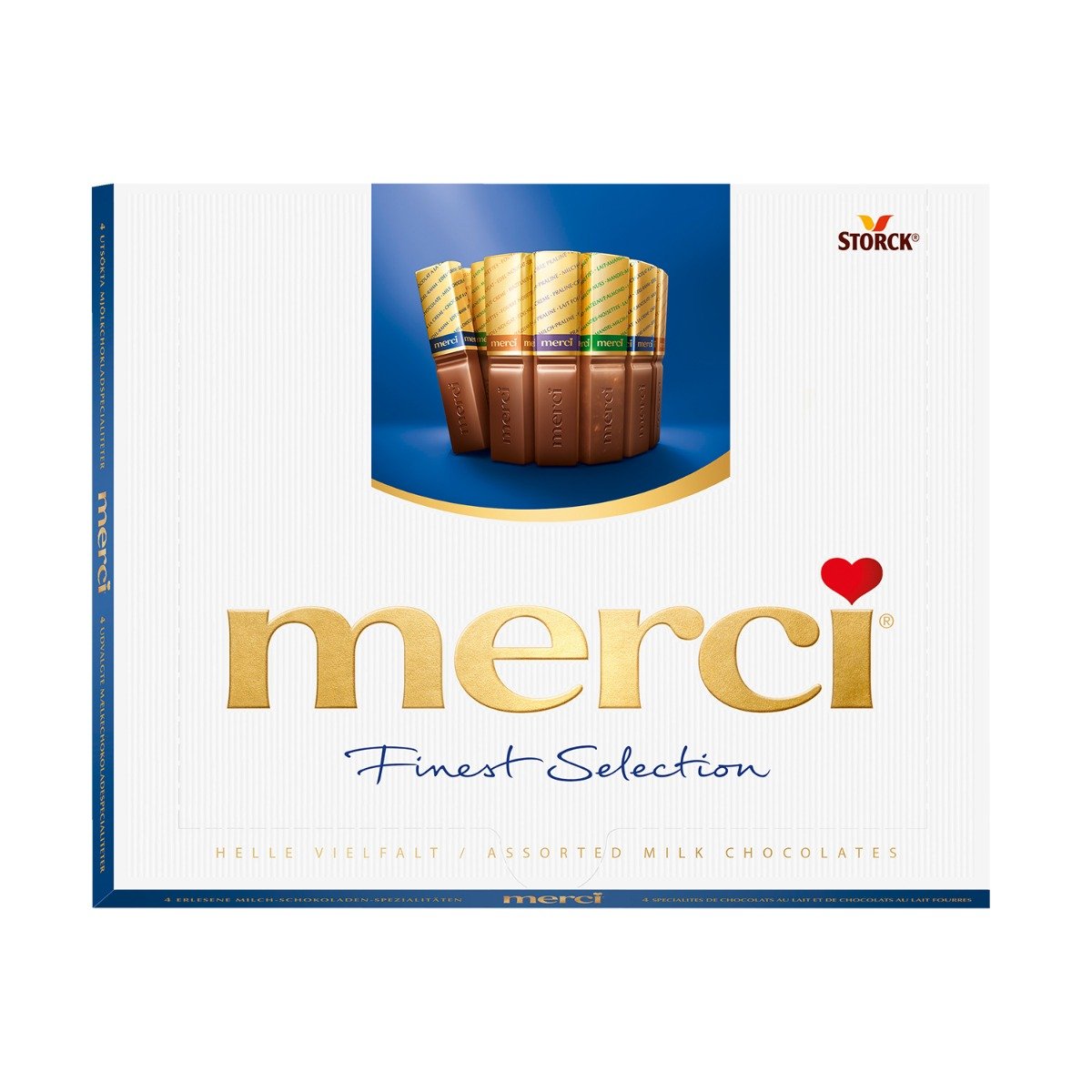 Praline de ciocolata asortata merci, albastru, 250 g