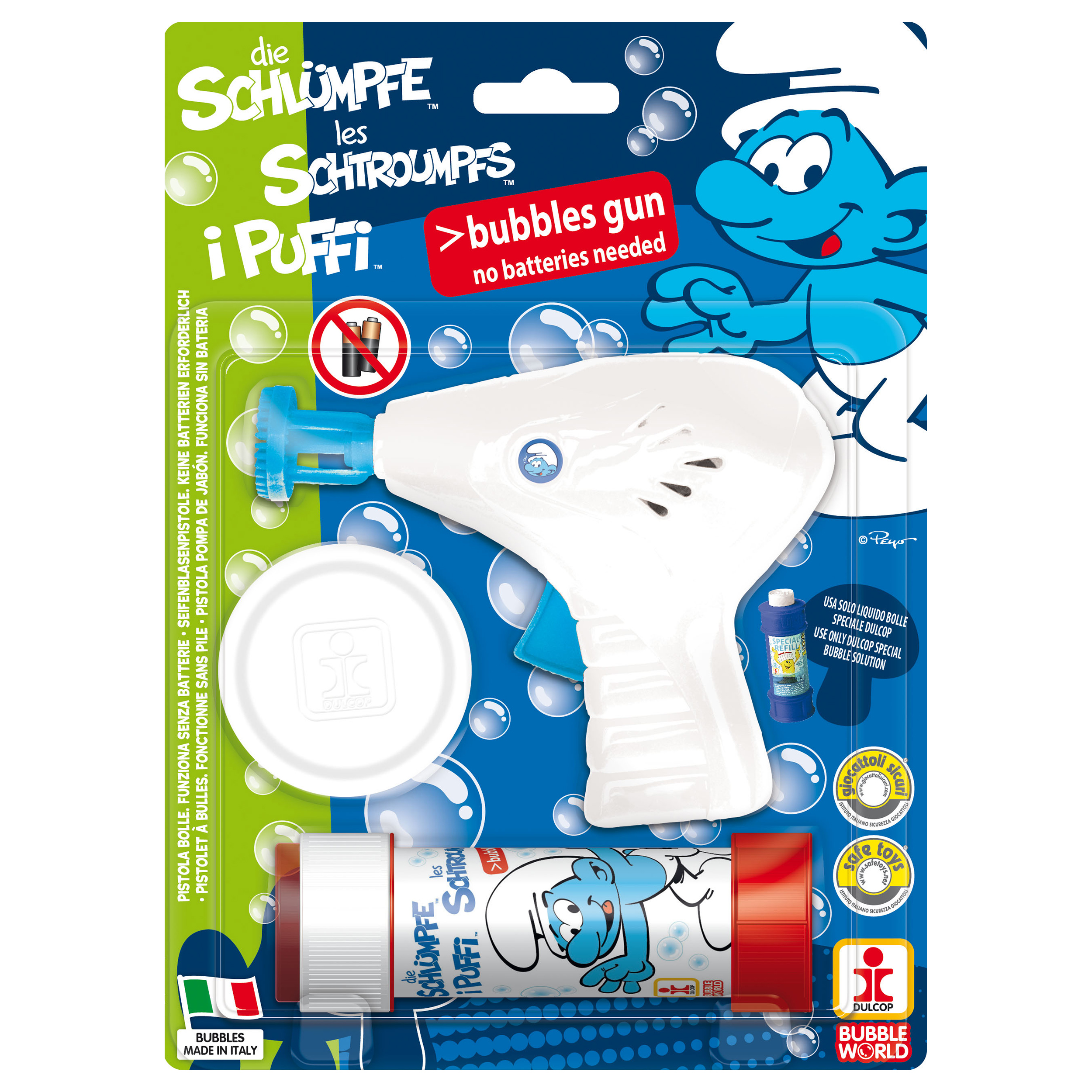 Strumfii - pistol baloane de sapun