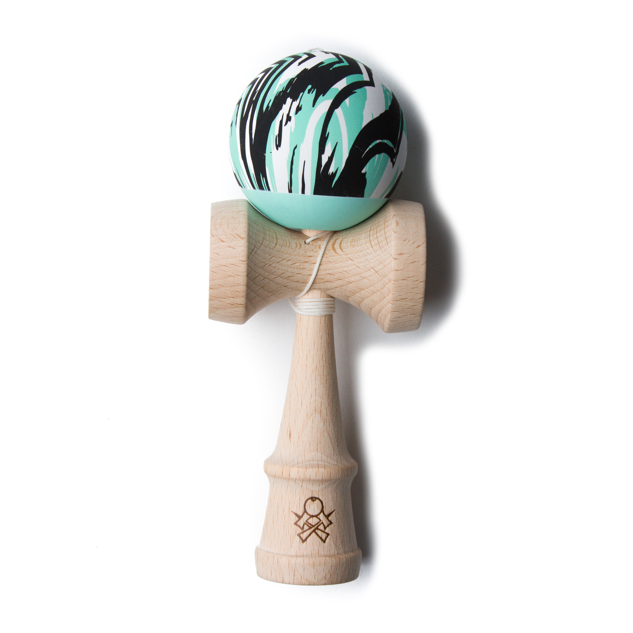 sweets kendamas f3 rubber grain - black seafoam white