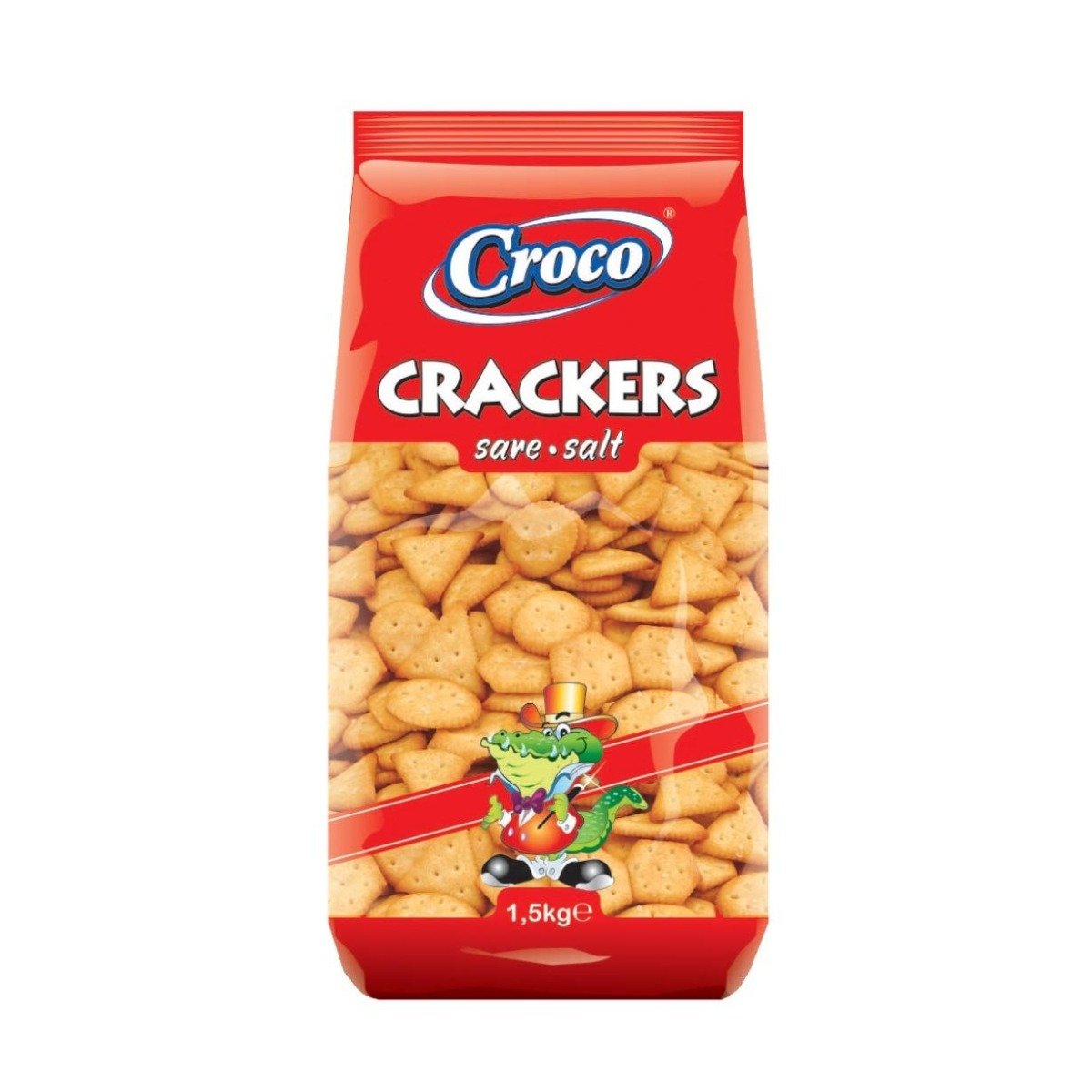 Biscuiti cu sare croco crackers, 1.5 kg