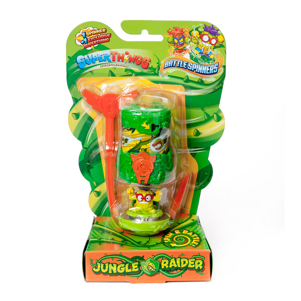 Figurina cu Battle Spinners, SuperTings, Jungle Raider Figurine 2023-09-21
