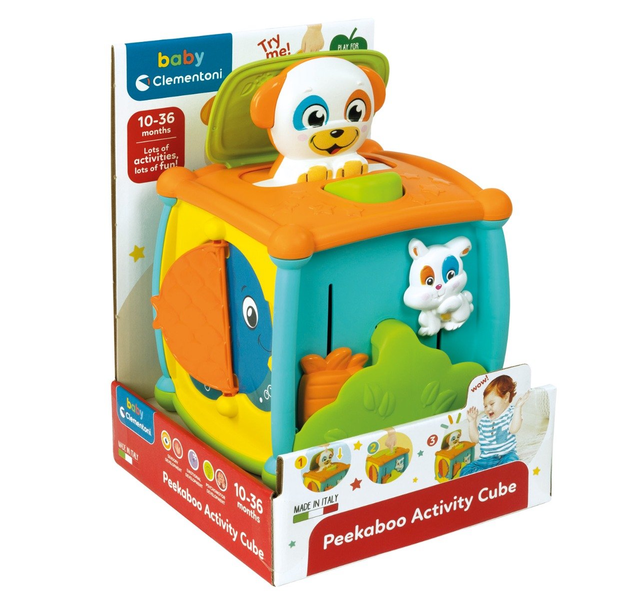 Cub cu activitati, Clementoni, Peekaboo