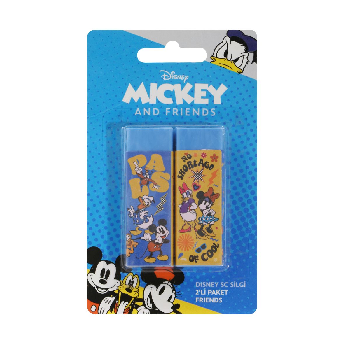 Set 2 radiere, Mickey Mouse and Friends