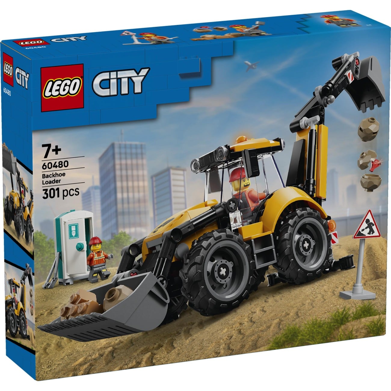 LEGO&Acirc;&reg; City - Buldoexcavator galben (60480)