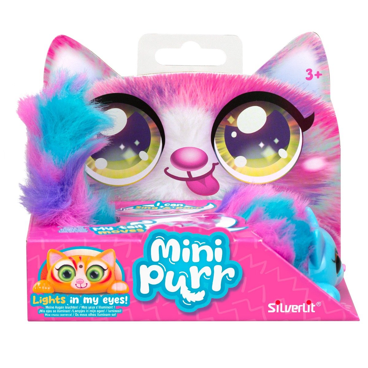 Jucarie de plus interactiva, Silverlit, Pisicuta Mini Purs