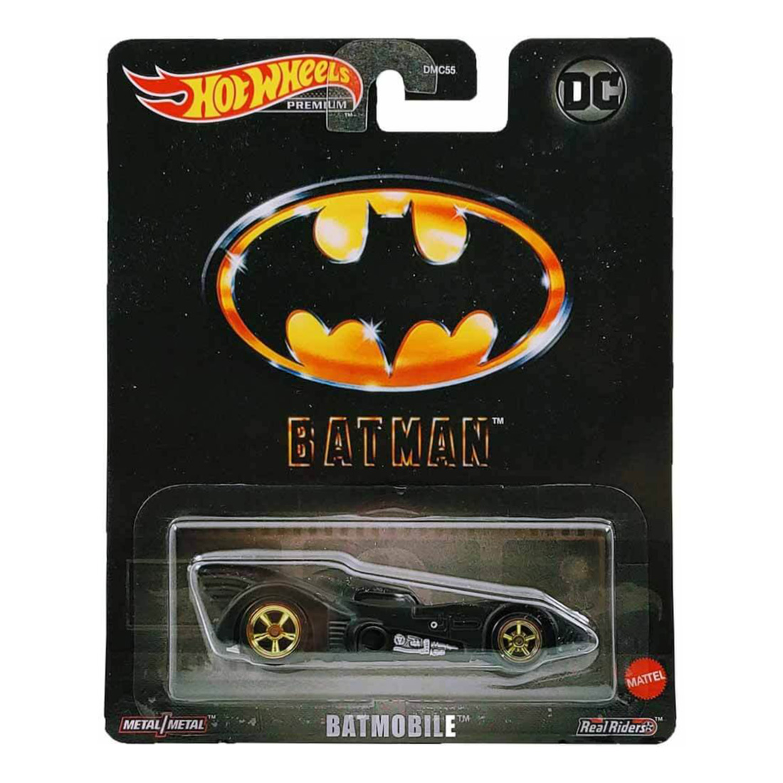 Masinuta Hot Wheels Retro, 1989 Batmobile, 1:64, HKC22